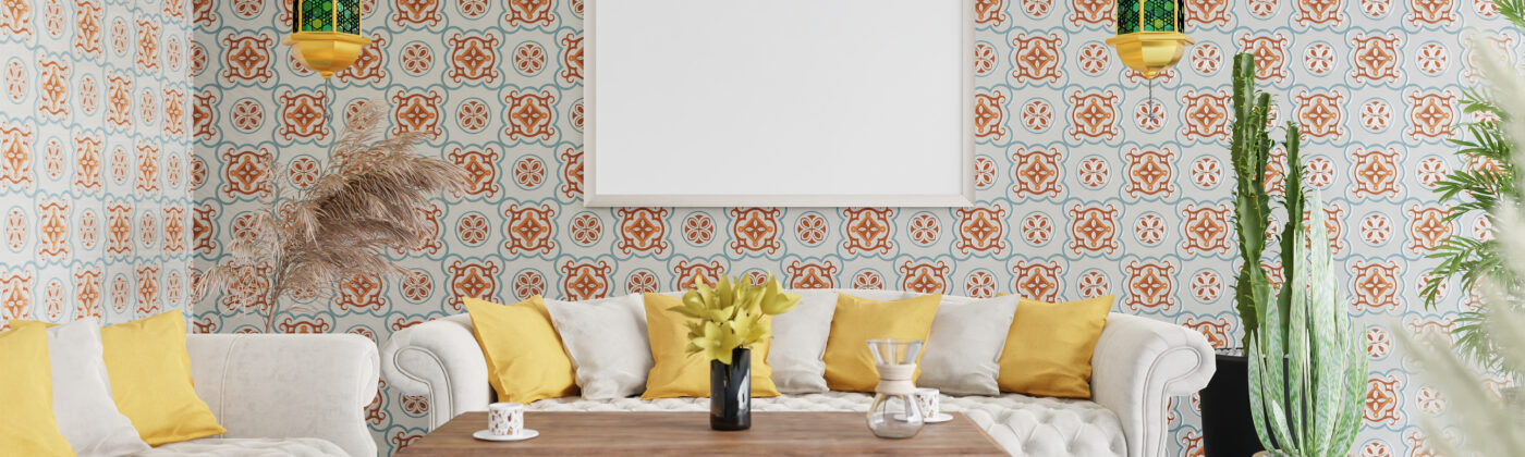 Mixed Patterns in living room